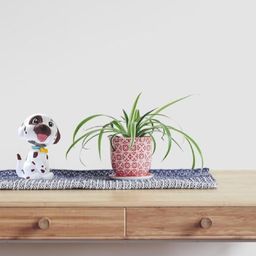 AUGEN White & Brown Cute Dog Plastic Showpiece-image-91