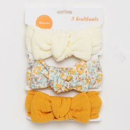 Biglilpeople Girls Pack of 3 Bow Head Band Hair Accessory-image-8