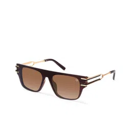 Woggles Unisex Rectangle Sunglasses with UV Protected Lens WOCV-MRC-56288C3-38