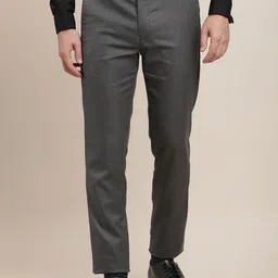 Turtle Men Tailored Skinny Fit Formal Trousers-image-89
