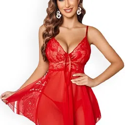 chia fashions Shoulder Straps Net Baby Doll-picture-46