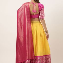 Payu Semi-Stitched Lehenga & Unstitched Blouse With Dupatta image 3