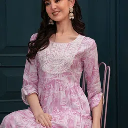 OH MI DIOS Floral Embellished Fit & Flare Midi Dress-picture-30