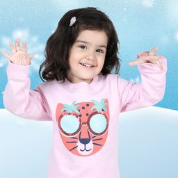 BownBee Girls Full Sleeve Printed Sweatshirt-image-19