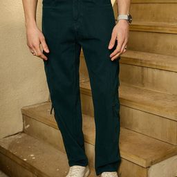 DENNISON Men Comfort Baggy Fit Korean Cotton Cargo Jeans-picture-43