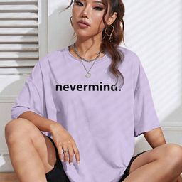 TOGS & TERRE Women Typography Printed Round Neck Cotton Oversized T-shirt-picture-46