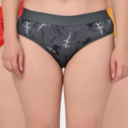 FiveFlag Women 3 Piece Mid-Rise Cotton Blend Hipster Panty-image-6