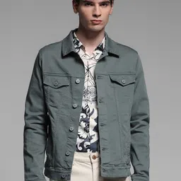 Jack & Jones Men Denim Jacket with Embroidered-image-5
