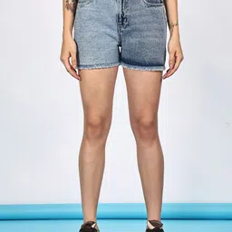 PUELLA Women High-Rise Denim Shorts-picture-28
