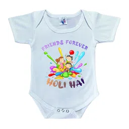 Cute Pals Infants Holi Printed Cotton Bodysuit-image-30