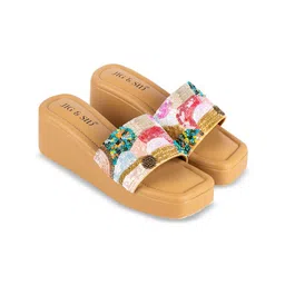 JIG & SID Printed Wedge Sandals image 3