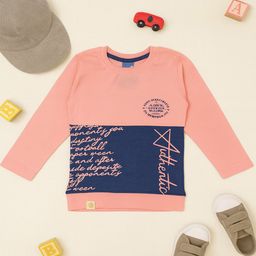 YK X JUST KiDDiNG Boys Typography Printed Cotton T-shirt-picture-12