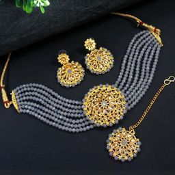 Anouk Women Grey Jewellery Set-image-94