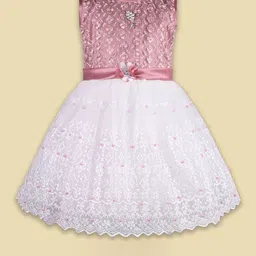 Wish Karo Embellished Embroidered Net Fit & Flare Dress-picture-11