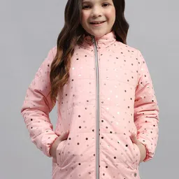 Monte Carlo Girls Solid Mock Collar Quilted Jacket-image-47