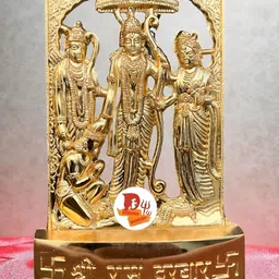 DARIDRA BHANJAN Gold-Toned Religious Ram Sita Laxman Hanuman Idol Showpiece-29