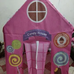 Large Cake Printed Play Tent for Girls and Boys-image-60