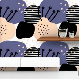 ArtzFolio Printed UV-Resistant Anti-Bacterial Abstract ShapesPeel & Stick Wallpaper-image-18