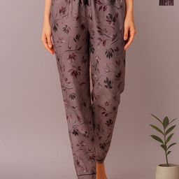 ETC Women Pack Of 2 Floral Printed Mid-Rise Lounge Pants-picture-15