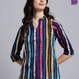 THE FAB FACTORY Women Pack Of 2 Floral Printed Straight Kurti-image-24