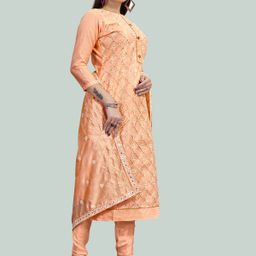 HERE&NOW Embroidered Unstitched Dress Material-picture-48