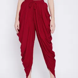Castle Lifestyle Women Solid Cowel Dhoti-15