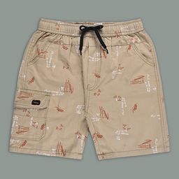Wish Karo Boys Regular Fit Typography Printed Cargo Shorts-picture-20