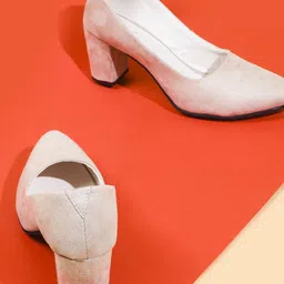 TRYME Suede Party Block Mules-14