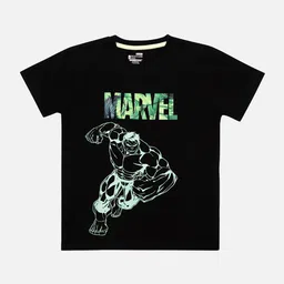 PROTEENS Boys Hulk Printed Round Neck Cotton T-shirt-image-8