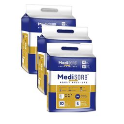 Medisorb Unisex Set Of 3 Adult Pull Ups Diapers - S 10Pcs Each-43