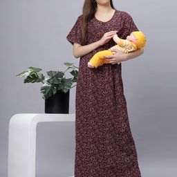QUIRA Printed Maxi Nightdress-image-82