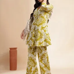 KALINI Women Floral Printed Cotton Tunic with Palazzos-picture-53