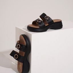JM Looks Platform Sandals with Buckles-image-33