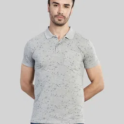 BE POSITIVE Men Abstract Printed Polo Collar T-shirt-image-17