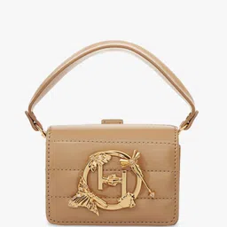 Outhouse Leather Structured Handheld Bag with Tasselled-38