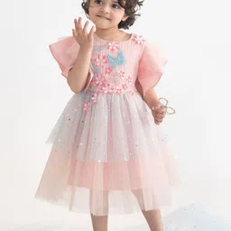 A Little Fable Flutter Sleeve Fit & Flare Dress image 2