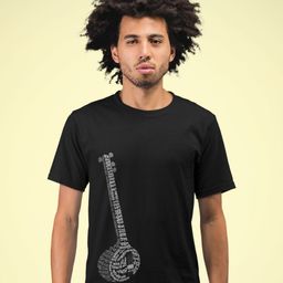 The Mad Riyazi Unisex Soul Of Music Graphic Printed Round Neck Cotton T-shirt-image-3