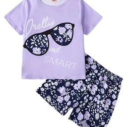 KEESOR Girls Printed T-shirt with Shorts-image-69