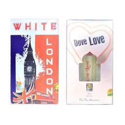 RAVIOUR LIFESTYLE Set Of 2 White London & Dove Love Roll On Attar - 8 ml Each-11