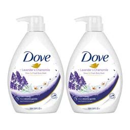 Dove Set of 2 Lavender & Chamomile Go Fresh Body Wash - 1L Each-3