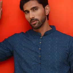 Jompers Men Embroidered Chikankari Kurta-picture-53