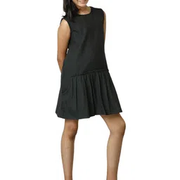 UNDER FOURTEEN ONLY Women Solid A-Line Dress-image-22