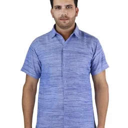 JASHNA Premium Textured Spread Collar Shirt-image-14