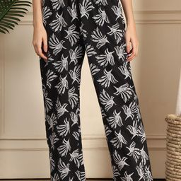 TAG 7 Printed Cotton Mid-Rise Lounge Pant-image-83