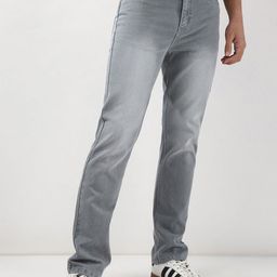 Urbano Fashion Men Straight Fit Mid-Rise Light Fade Stretchable Jeans-image-39