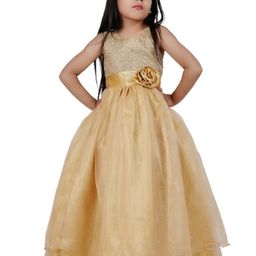 Wish little Girls Net A-Line Maxi Dress-2