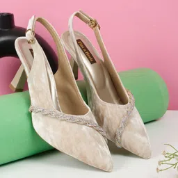 Flat n Heels Velvet Stiletto Pumps-55