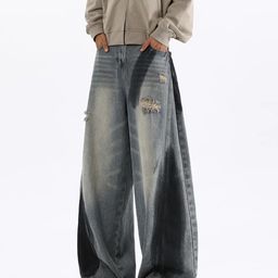 StyleCast Men Comfort Baggy Mid-Rise Low Distress Light Fade Stretchable Jeans-picture-22