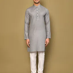 Arihant Rai Sinha Men Striped Thread Work Kurta-picture-28