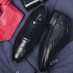 STREETLOOK Men Textured Formal Brogues-picture-10